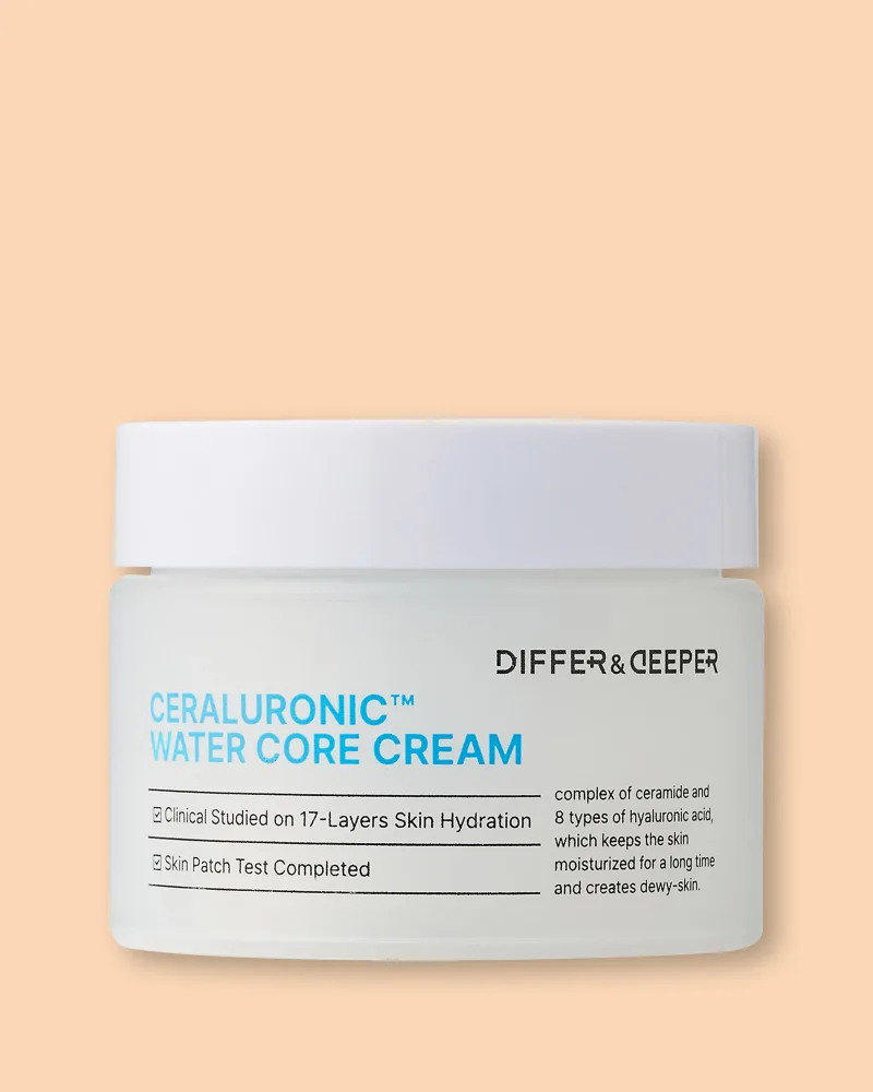Крем для лица Differ & Deeper Ceraluronic Water Core Cream, увлажняющий, 50 г