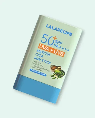 Солнцезащитный стик для лица Lalarecipe Matcha Cica Sun Stick с центеллой и матчей, SPF 50+ PA++++, 20 г