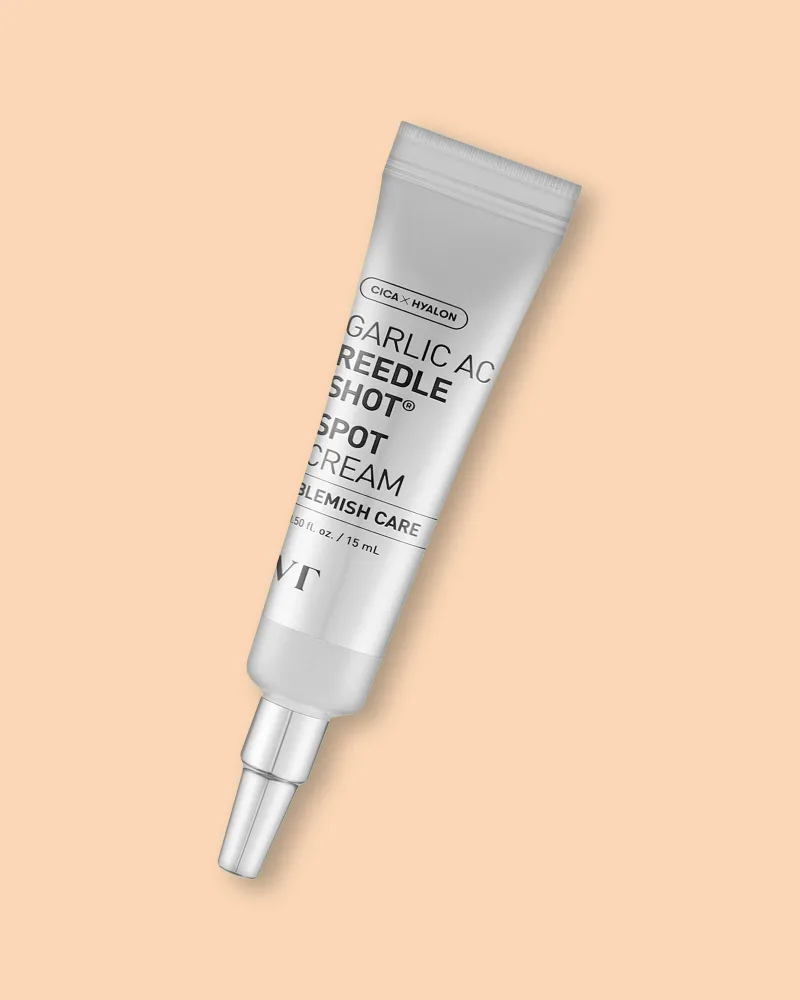 Точечный крем для лица VT Cosmetics Garlic AC Reedle Shot Spot Cream, с микроиглами, для проблемной кожи, 15 мл