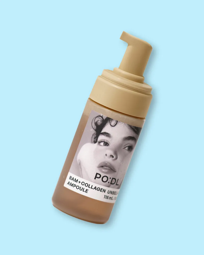 Ампульная сыворотка для лица PO:DL Bam Collagen Unbeli Bubble Ampoule, с коллагеном, увлажняющая, 115 мл