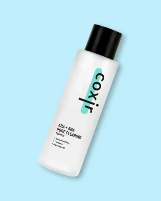 Тонер для лица Coxir AHA + BHA Pore Clearing Toner с кислотами, сужает поры, 150 мл