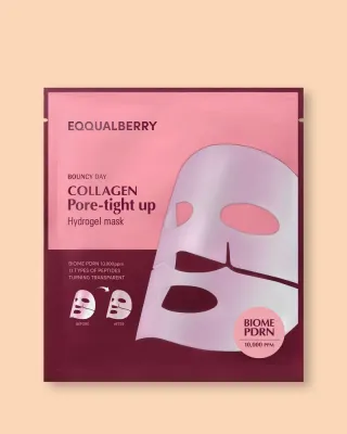 Гидрогелевая маска для лица Eqqualberry Collagen Pore Tight Up Hydrogel Mask с коллагеном, 30 г