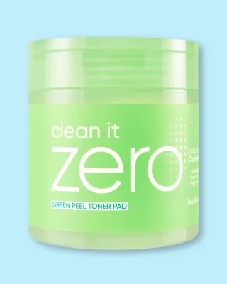 Пэды для лица Banila Co Clean It Zero Green Peel Toner Pad отшелушивающие, сужают поры, для проблемной кожи, 200 мл, 70 шт