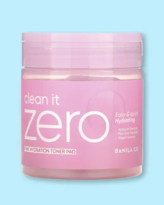 Пэды для лица Banila Co Clean It Zero Pink Hydration Toner Pad увлажняющие, для обезвоженной кожи, 235 мл, 70 шт