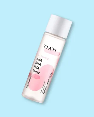 Тоник для лица Tiam AC Fighting AHA BHA PHA Toner, с кислотами, выравнивающий тон, 180 мл