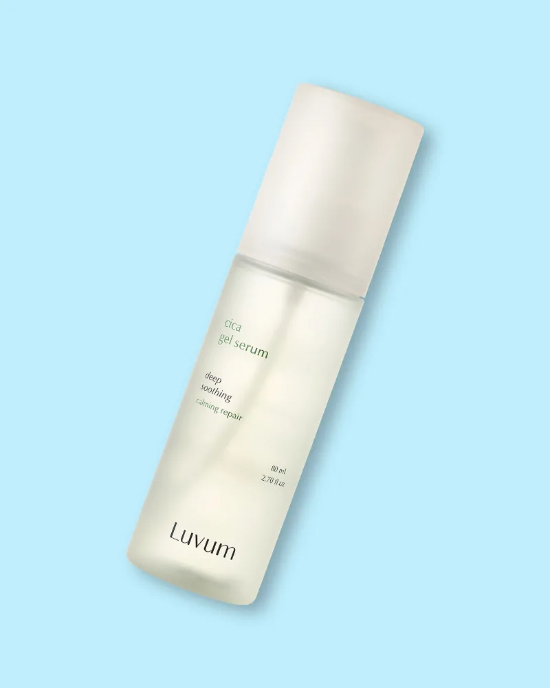 Гелевая сыворотка для лица Luvum Calming Repair Cica Gel Serum, с центеллой, успокаивающая, 80 мл