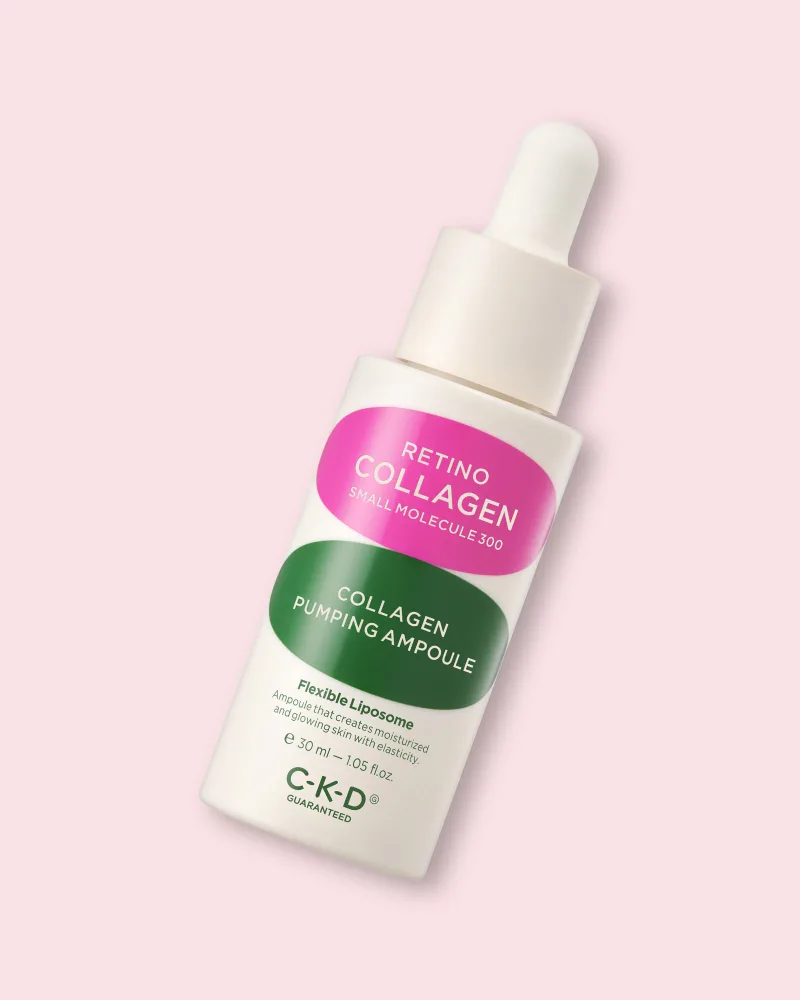 Ампула для лица CKD Retino Collagen Small Molecule 300 Collagen Pumping Ampoule, с коллагеном и ретиналем, 30 мл