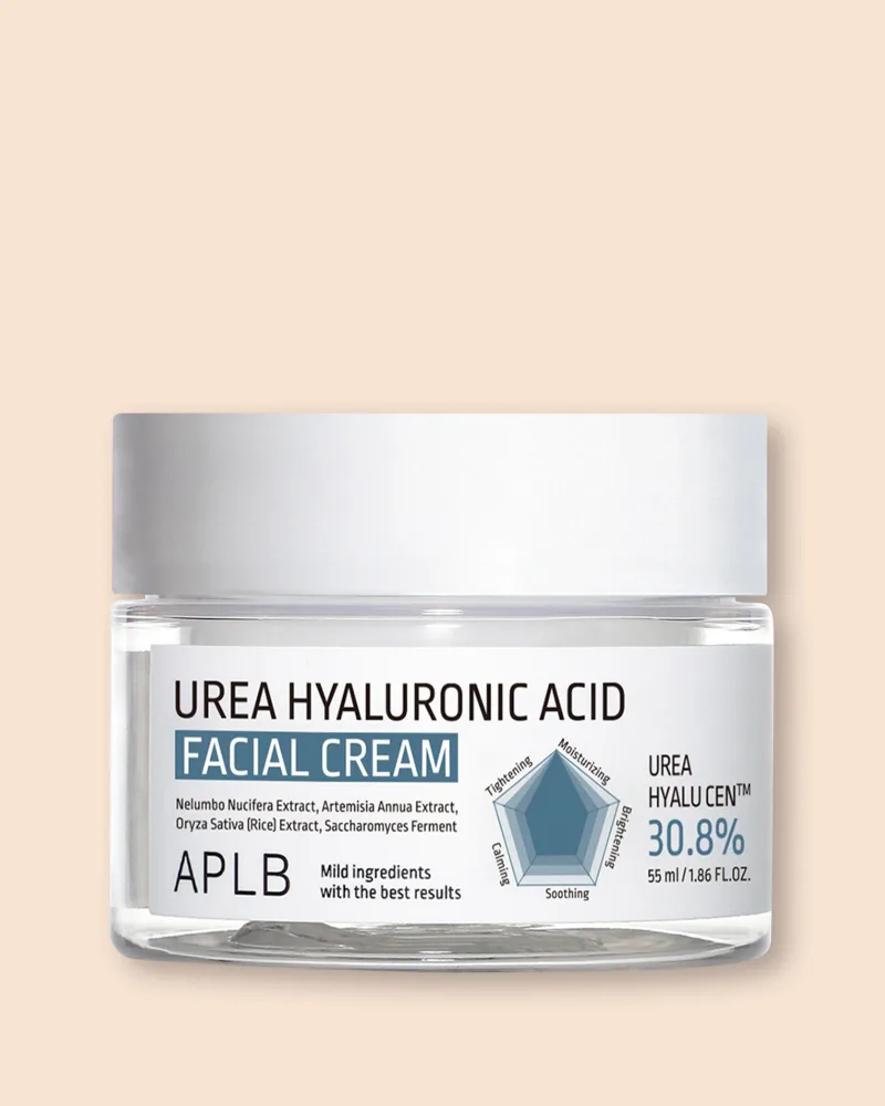 Крем для лица APLB Urea Hyaluronic Acid Facial Cream увлажняющий, с мочевиной и гиалуроновой кислотой, 55 мл