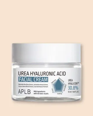 Крем для лица APLB Urea Hyaluronic Acid Facial Cream увлажняющий, с мочевиной и гиалуроновой кислотой, 55 мл