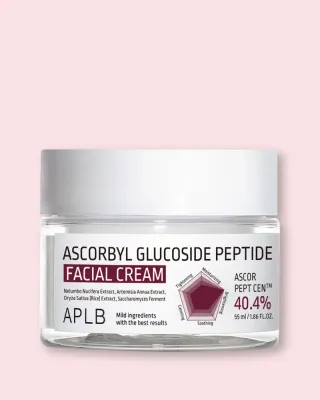 Крем для лица APLB Ascorbyl Glucoside Peptide Facial Cream с аскорбиновой кислотой и пептидами, 55 мл