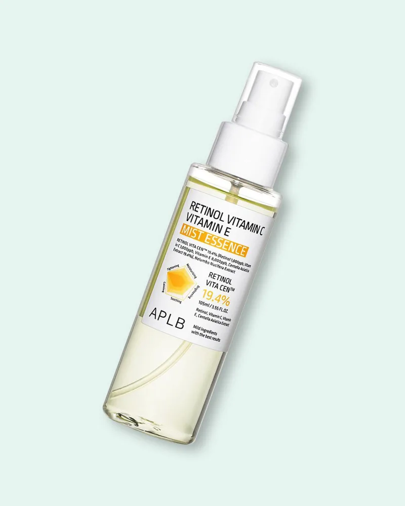 Эссенция-спрей для лица APLB Retinol Vitamin C Vitamin E Mist Essence с ретинолом, питательная, 105 мл