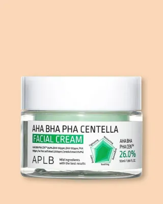 Крем для лица APLB AHA BHA PHA Centella Facial Cream с кислотами и центеллой, 55 мл