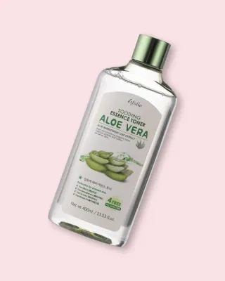 Тоник для лица Esfolio Aloe Vera Soothing Essence Toner успокаивающий, для сухой и чувствительной кожи, 400 мл