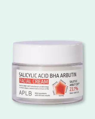 Крем для лица APLB Salicylic Acid BHA Arbutin Facial Cream с салициловой кислотой и арбутином, 55 мл