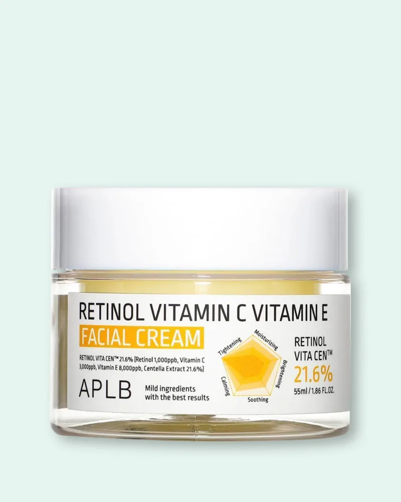 Крем для лица APLB Retinol Vitamin C Vitamin E Facial Cream с ретинолом и витаминами C и E, 55 мл