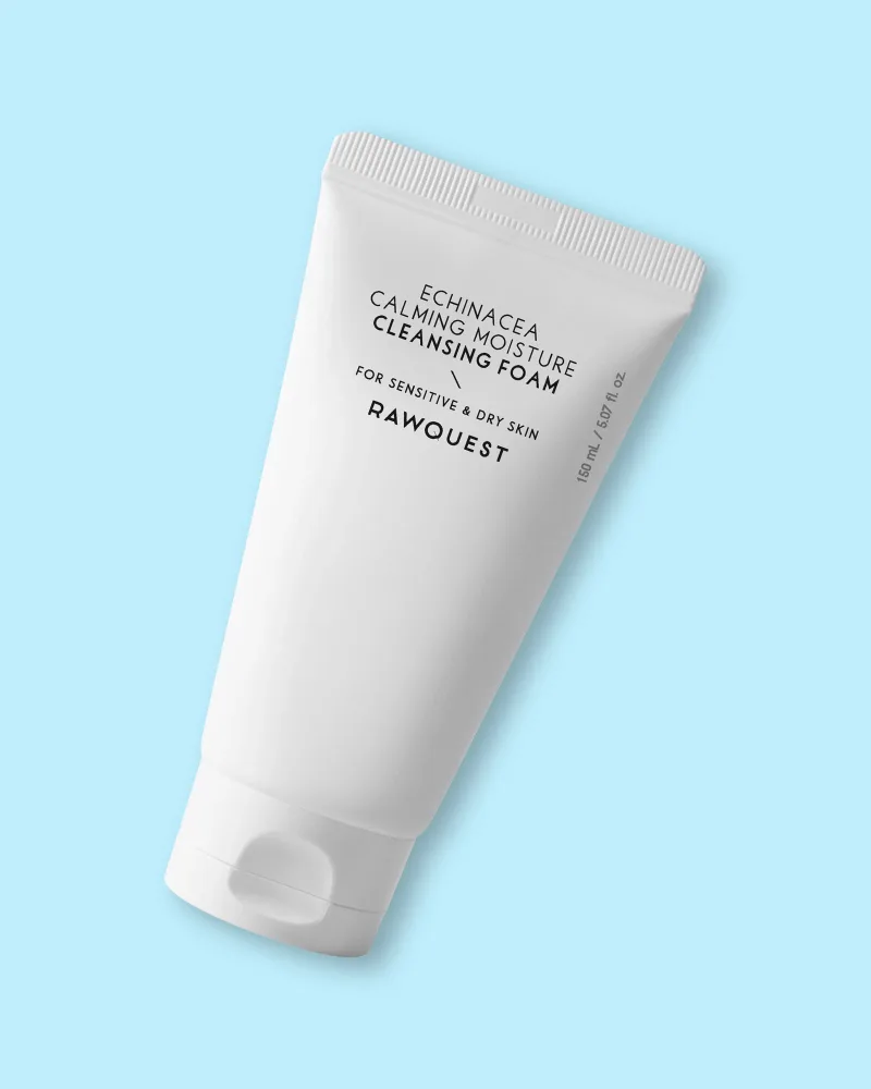 Пенка для умывания Rawquest Echinacea Calming Moisture Cleansing Foam успокаивающая, для чувствительной кожи, 150 мл