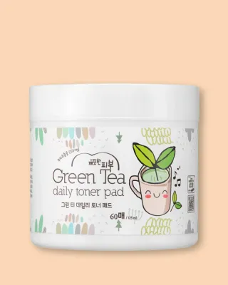 Пэды для лица Esfolio Pure Skin Green Tea Daily Toner Pad тонизирующие, с зелёным чаем, 130 мл