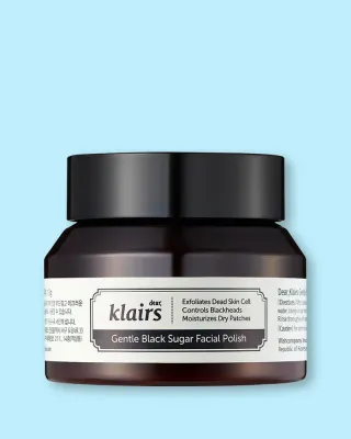 Сахарный скраб для лица Dear, Klairs Gentle Black Sugar Facial Polish мягкий, для гладкости и сияния, 110 г