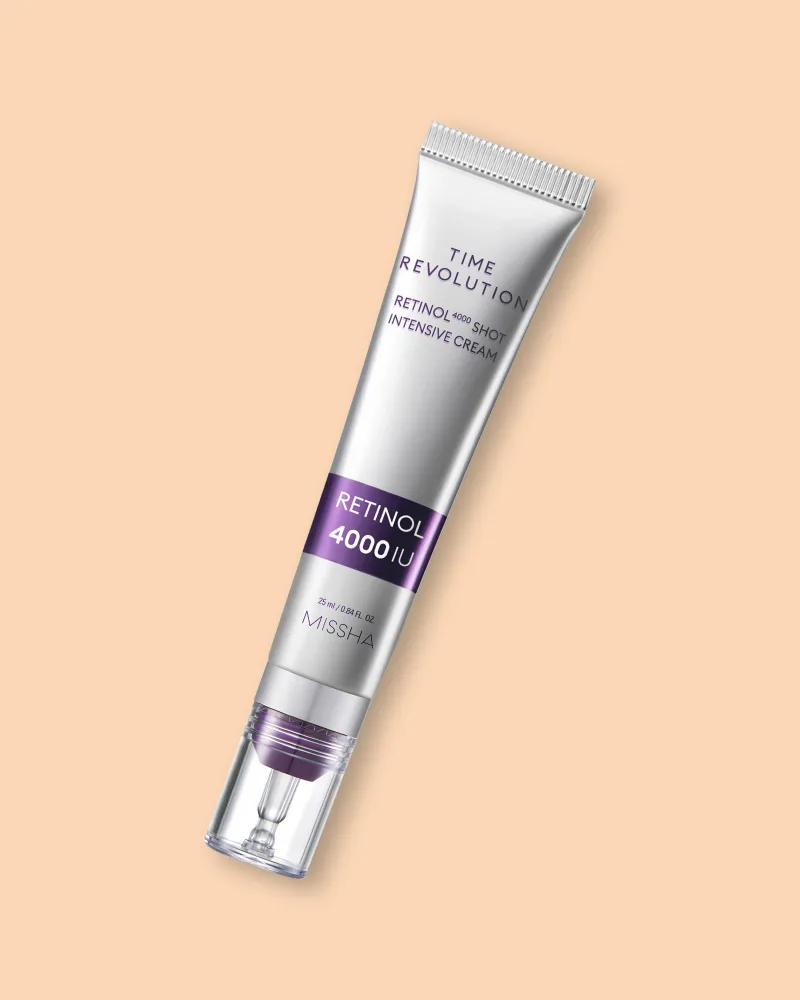 Крем для лица Missha Time Revolution Retinol 4000 Shot Intensive Cream с ретинолом, для зрелой кожи, 25 мл