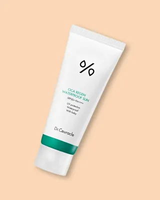 Солнцезащитный крем для лица Dr. Ceuracle Cica Regen Waterproof Sun, водостойкий, с центеллой, 100 мл