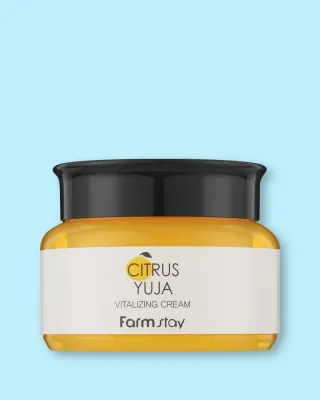 Крем для лица FarmStay Citrus Yuja Vitalizing Cream увлажняющий, с экстрактом юдзу, 100 г