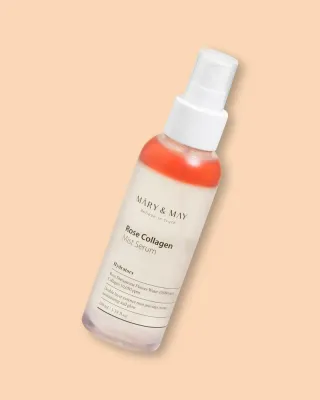 Сыворотка-мист для лица Mary & May Rose Collagen Mist Serum, двухфазная, с дамасской розой, 100 мл