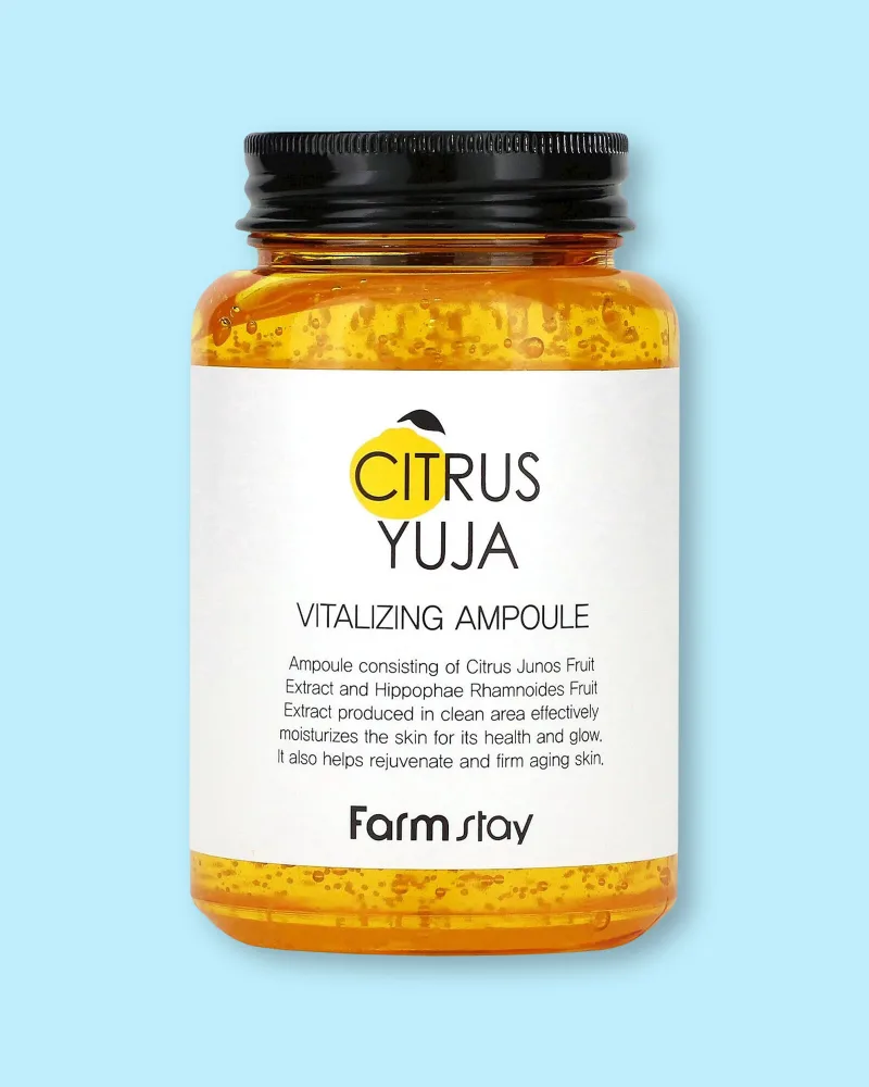 Ампульная сыворотка для лица Farmstay Citrus Yuja Vitalizing Ampoule, осветляющая, с ниацинамидом, 250 мл