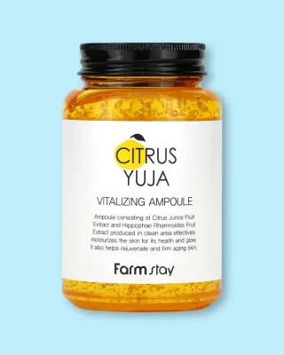 Ампульная сыворотка для лица Farmstay Citrus Yuja Vitalizing Ampoule, осветляющая, с ниацинамидом, 250 мл