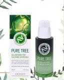 Ампульная сыворотка для лица Enough Premium Pure Tree Balancing Pro Calming Ampoule, успокаивающая, с чайным деревом, 30 мл — фото 4