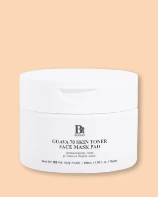 Пэды для лица Benton Guava 70 Skin Toner Face Mask Pad тонизирующие, с экстрактом гуавы, 210 мл, 70 шт