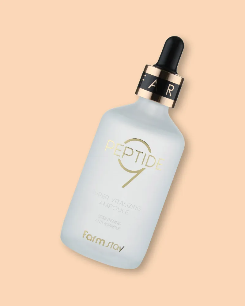 Ампульная сыворотка для лица Farmstay Peptide9 Super Vitalizing Ampoule, антивозрастная, с пептидами, 100 мл