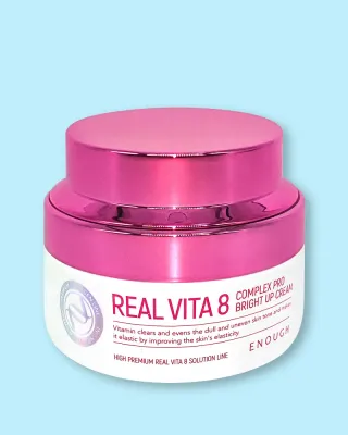 Крем для лица Enough Premium Real Vita 8 Complex Pro Bright Up Cream, с витаминами, осветляющий, 50 мл