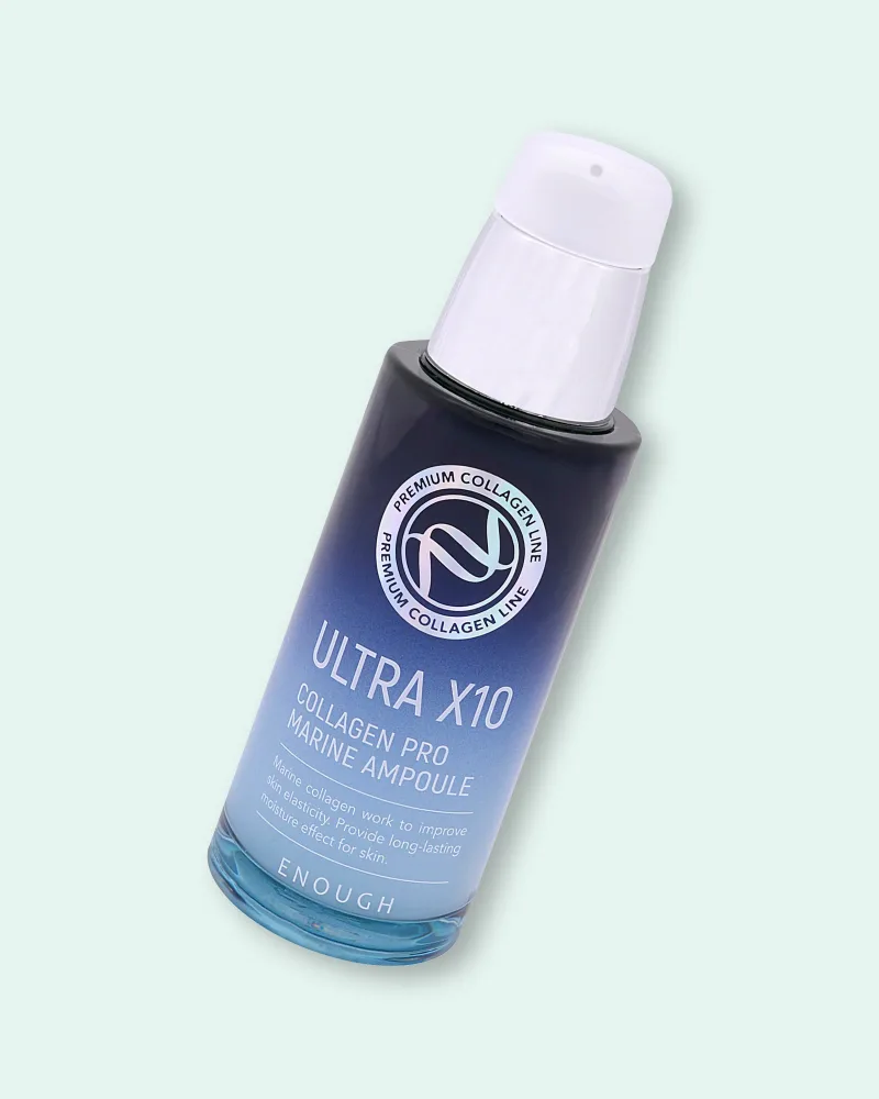 Ампульная сыворотка для лица Enough Premium Ultra X10 Collagen Pro Marine Ampoule, с коллагеном, увлажняющая, 30 мл