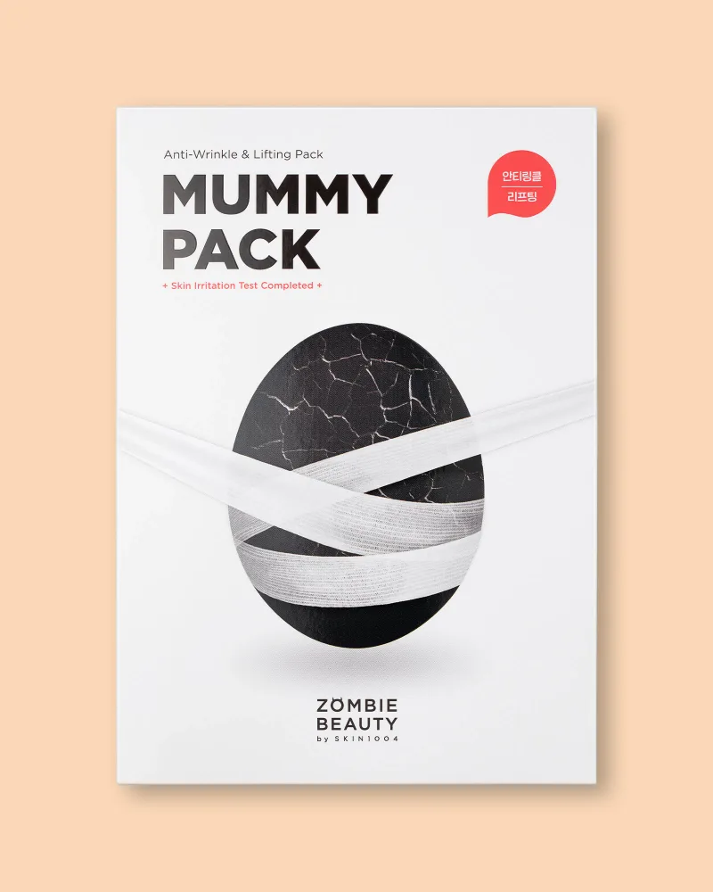 Набор масок для лица Skin1004 Zombie Beauty Mummy Pack & Activator Kit с лифтинг-эффектом, 2 г × 8 шт, 3,5 мл × 8 шт