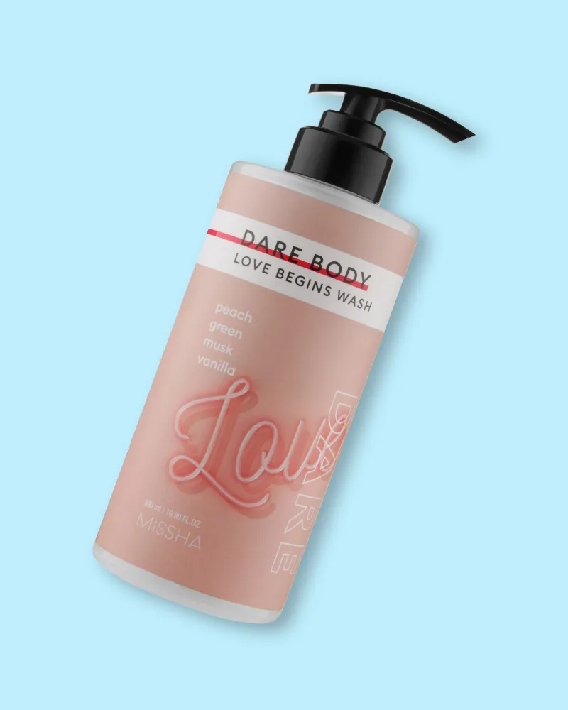 Гель для душа Missha Dare Body Moisturizing Wash Love Begins, увлажняющий, сбалансированный pH, для чувствительной кожи