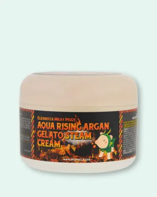 Крем для лица и тела Elizavecca Milky Piggy Aqua Rising Argan Gelato Steam Cream, увлажняющий, с аргановым маслом, 100 мл