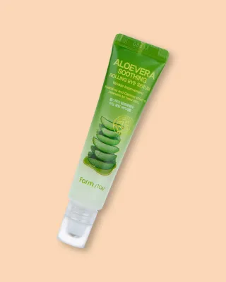 Сыворотка-роллер для кожи вокруг глаз Farmstay Aloe Vera Soothing Rolling Eye Serum, увлажняющая, с алоэ, 25 мл