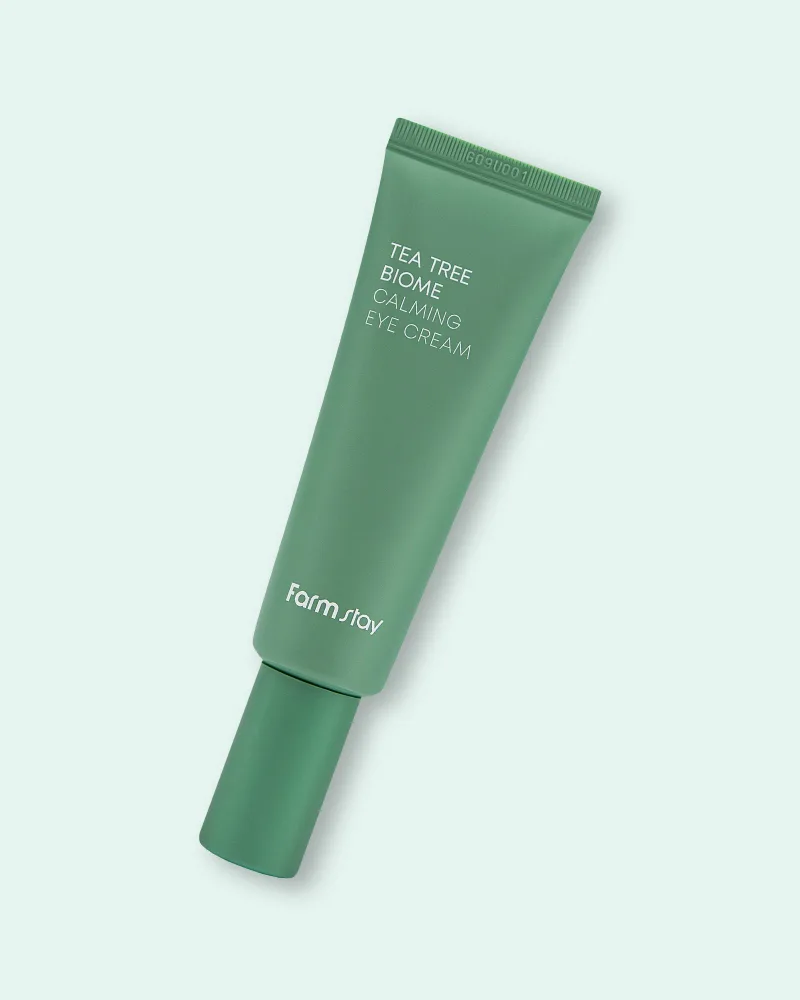 Крем для кожи вокруг глаз FarmStay Tea Tree Biome Calming Eye Cream успокаивающий, с чайным деревом, 50 мл