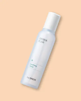 Тоник для лица The Saem Derma Plan Soothing Toner, успокаивающий, для чувствительной и сухой кожи, 155 мл