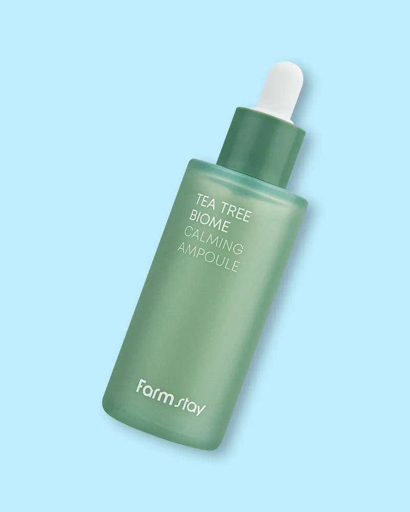 Ампульная сыворотка для лица Farmstay Tea Tree Biome Calming Ampoule, успокаивающая, для сухой кожи, 50 мл