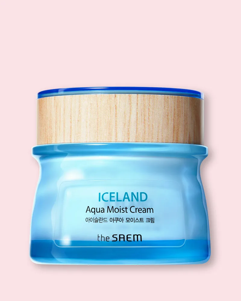 Крем для лица The Saem Iceland Aqua Moist Cream увлажняющий, с ледниковой водой, 60 мл