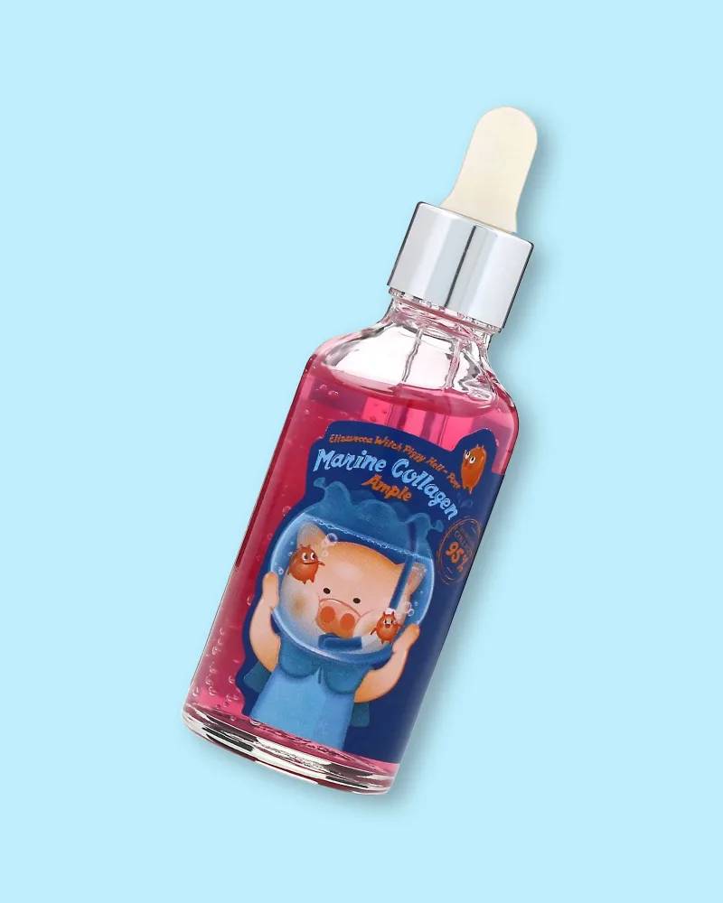 Сыворотка для лица Elizavecca Hell-Pore Marine Collagen Ample, с морским коллагеном, для сухой и обезвоженной кожи, 50 мл