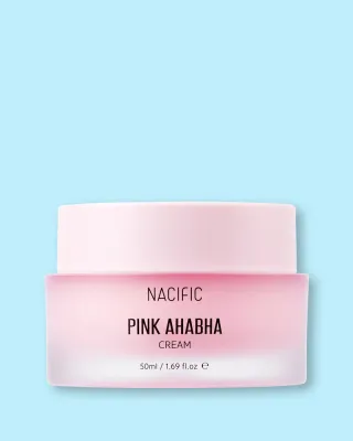 Крем для лица Nacific Pink AHA BHA Cream увлажняющий, с AHA- и BHA-кислотами, 50 мл