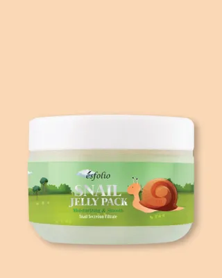 Ночной крем для лица Esfolio Snail Jelly Pack, увлажняющий, с муцином улитки, 100 г