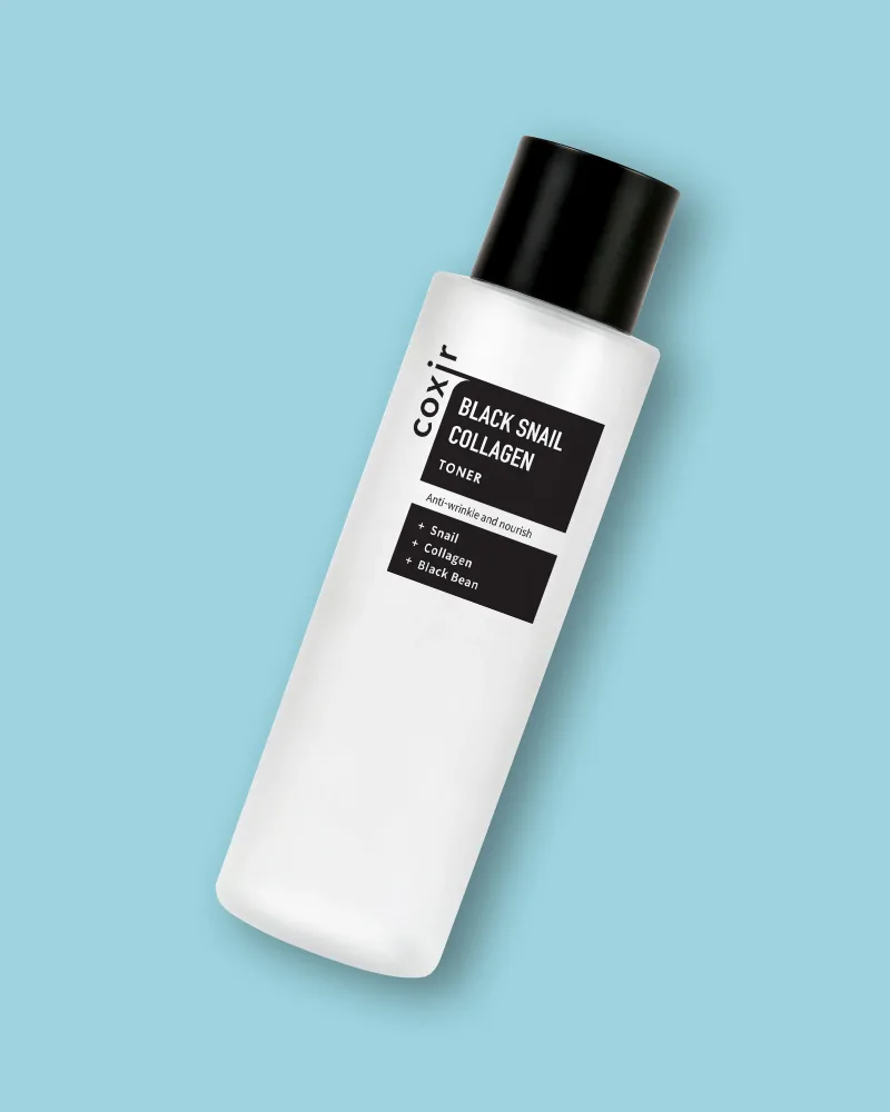 Тонер для лица Coxir Black Snail Collagen Toner с муцином улитки и коллагеном, антивозрастной, 150 мл