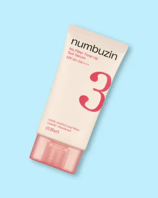 Тонирующая солнцезащитная сыворотка для лица Numbuzin No.3 No Filter Tone-Up Sun Serum 01 Blur, SPF 50+ PA++++