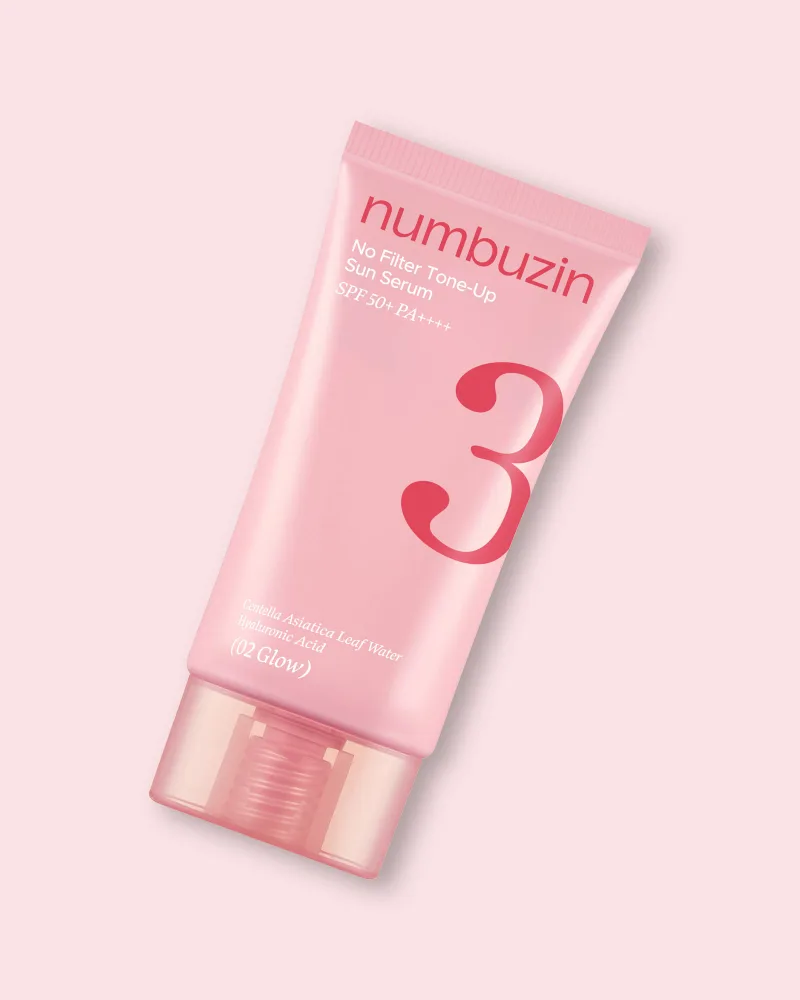 Тонирующая солнцезащитная сыворотка для лица Numbuzin No.3 No Filter Tone-Up Sun Serum 02 Glow, SPF 50+ PA++++