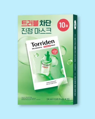 Тканевые маски для лица Torriden Balanceful Control Mask, увлажняющие, для чувствительной кожи, 10 шт по 25 мл