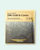 Гелевые маски для лица The Saem Beaute de Royal 24K Gold & Caviar Intense Gel Mask, с золотом и икрой, 10 шт по 35 г — фото 3