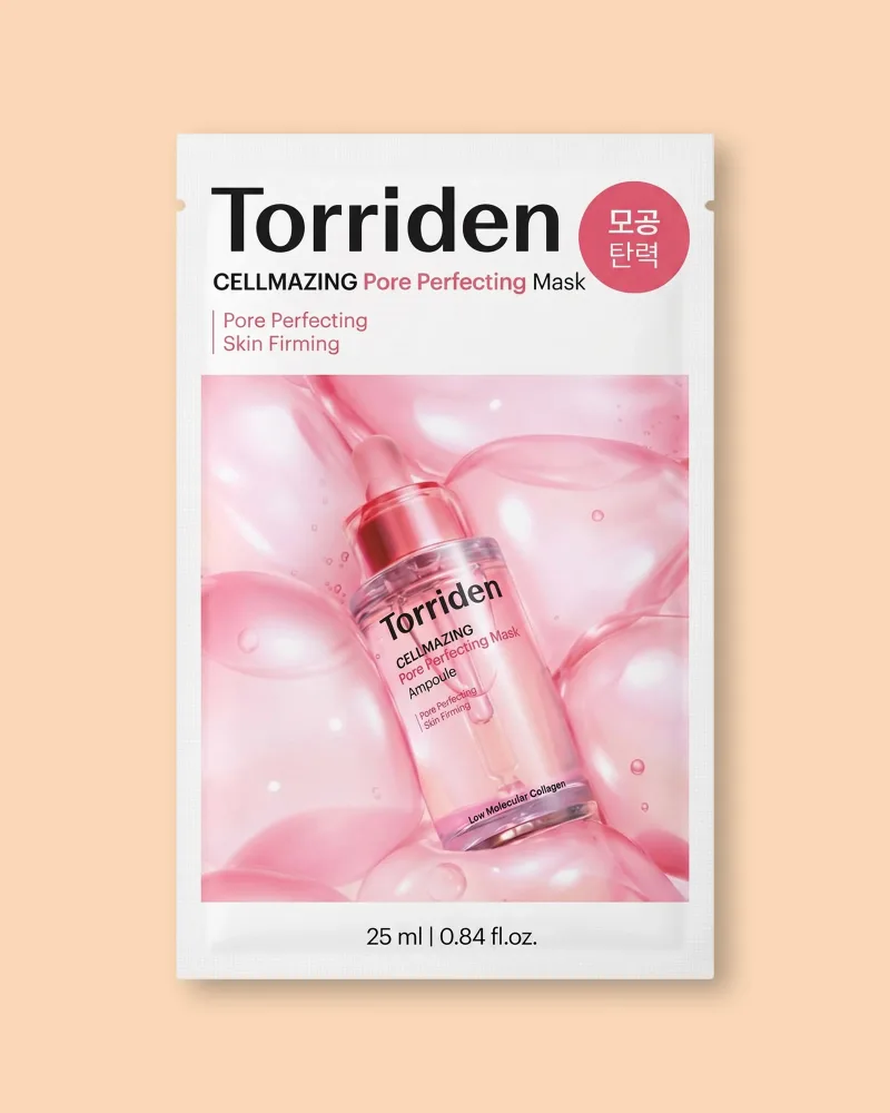 Тканевые маски для лица Torriden Cellmazing Pore Perfecting Mask, сужающие поры, 10 шт по 25 мл